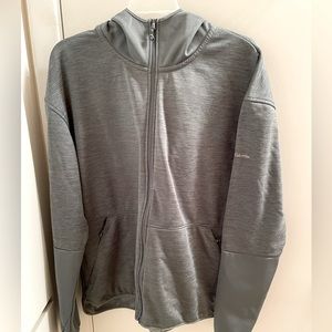 EUC Columbia zip front, zip pocket jacket/hoodie. 1x. Sage